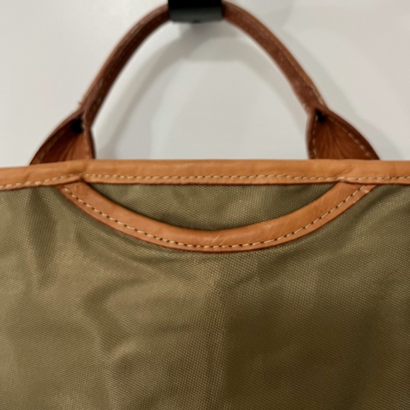 EUC Tommy Bahama Hanging Garment bag, Tapestry Palm Tree design w leather trim - Picture 3 of 9